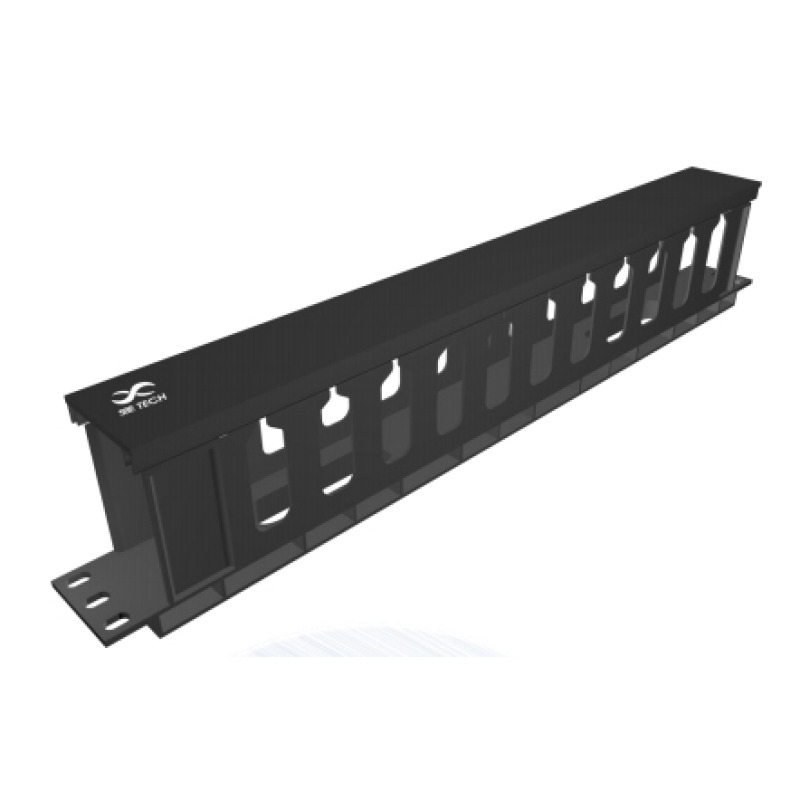 SBETECH SBE-OH1UR - Organizador de cable horizontal 1UR