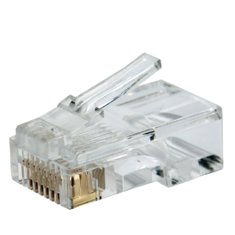SBETECH PLUGRJ45C6- Conector plug RJ45 para cable UTP / CAT 6 / Paquete 50 piezas