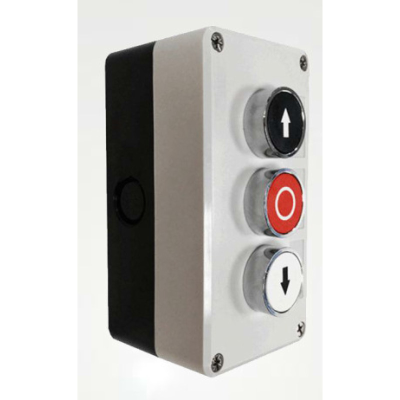 Wejoin BRM Botonera Triple de uso rudo para acceso vehicular Apertura / Cierre / Detener 