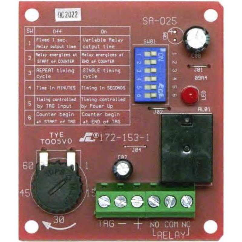 SECO-LARM SA-025Q temporizador eléctrico Temporizador diario