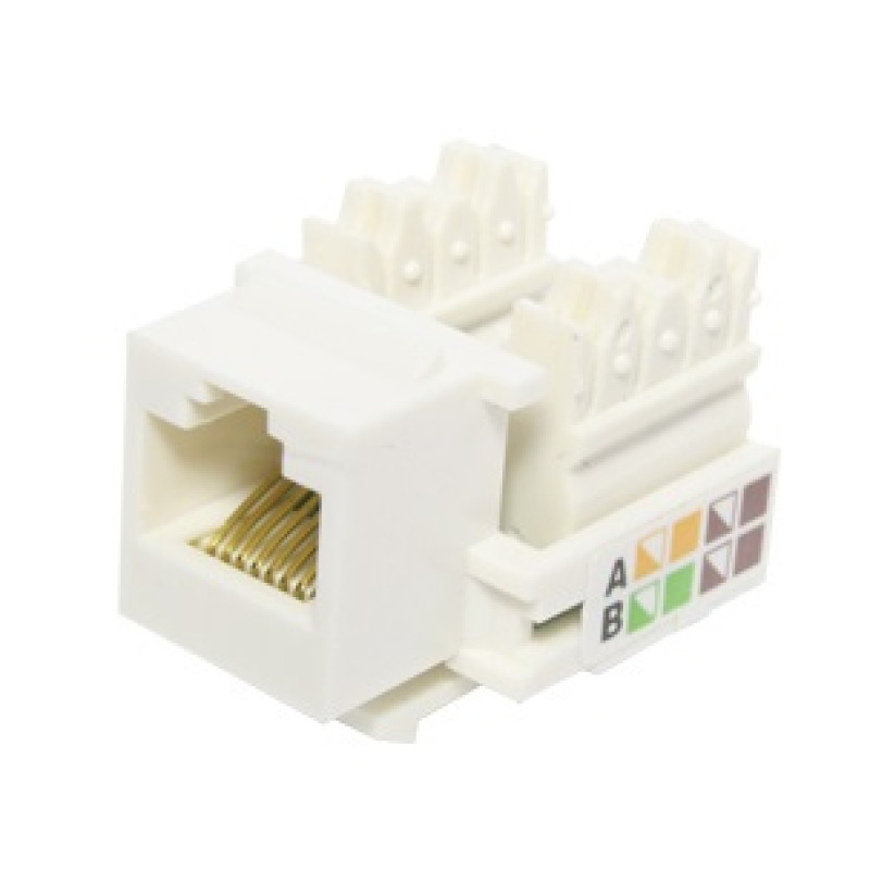 JACK XCASE UTP RJ45 KEYSTONE CAT 5E BOLSA CON 10 PZ