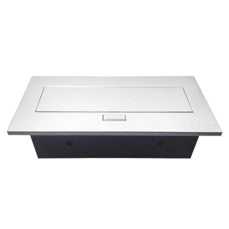CAJA BROBOTIX PARA MESA HDMI X1, USB X1, CORRIENTE X2, RJ45 CAT6 X2, PLATA image 5