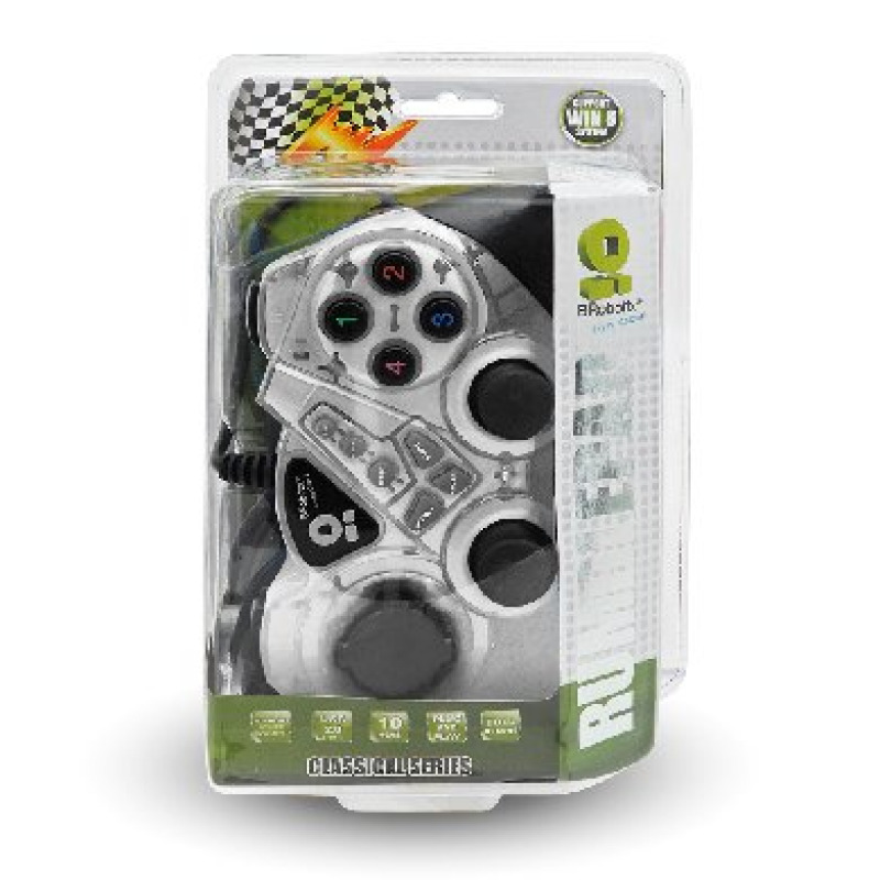 BRobotix 751899B control de juego Negro, Blanco USB Gamepad Analógico/Digital PC image 5