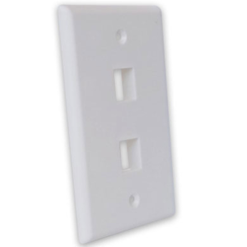 TAPA PARA PARED BROBOTIX 2 PUERTOS BLANCO image 4