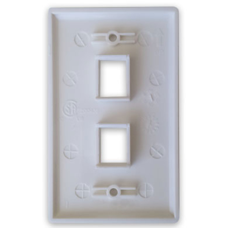 TAPA PARA PARED BROBOTIX 2 PUERTOS BLANCO image 5
