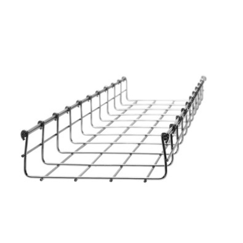 Charola Tipo Malla 66/50 mm Acabado Electro Zinc Hasta 53 Cables Cat6 Tramo de 3 Metros