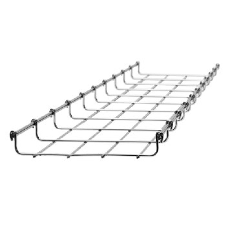 Charola Tipo Malla 33/50 mm Acabado Electro Zinc Hasta 26 Cables Cat6 Tramo de 3 Metros