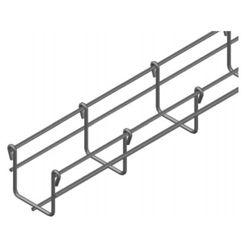 Charola Tipo Malla 54/50 mm Acabado Electro Zinc Hasta 43 Cables Cat6 Tramo de 3 Metros