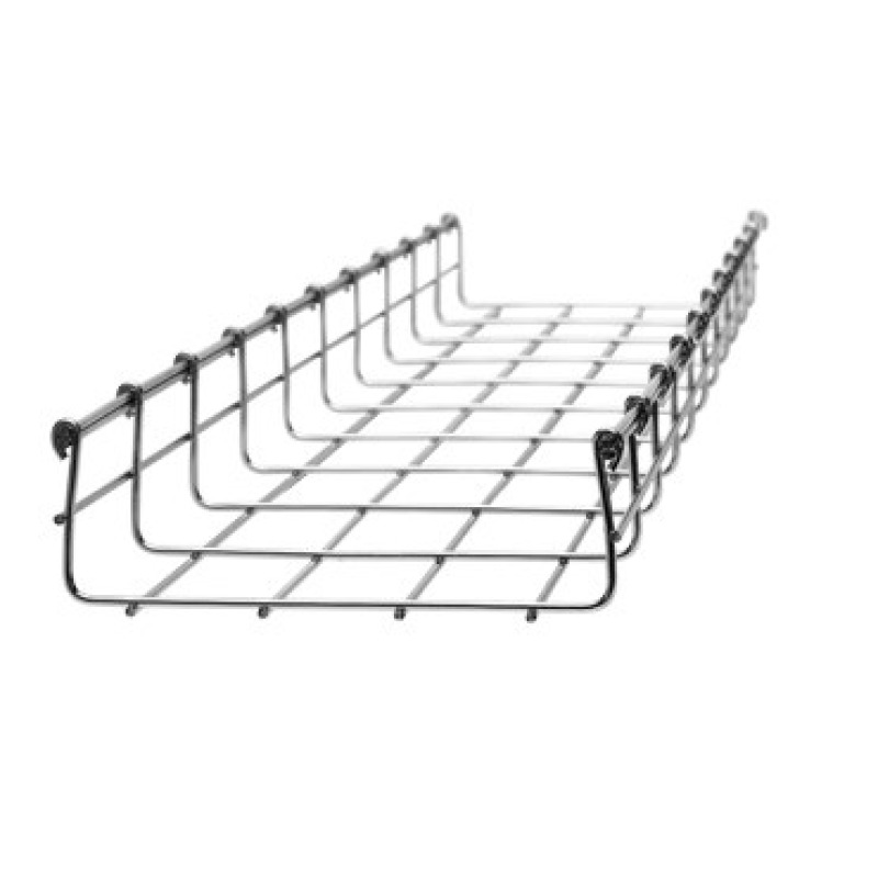 Charola Tipo Malla 33/150 mm Acabado Electro Zinc Hasta 79 Cables Cat6 Tramo de 3 Metros