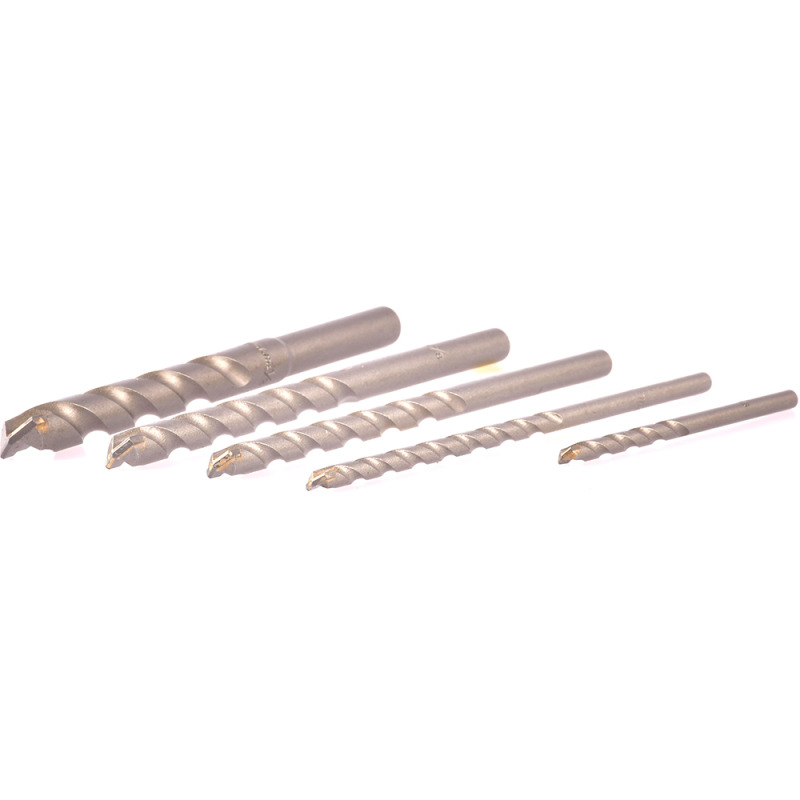 Juego de 5 Pzas de Broca para Concreto Zanco Recto 3/16 1/4 5/16 3/8 y 1/2 image 5