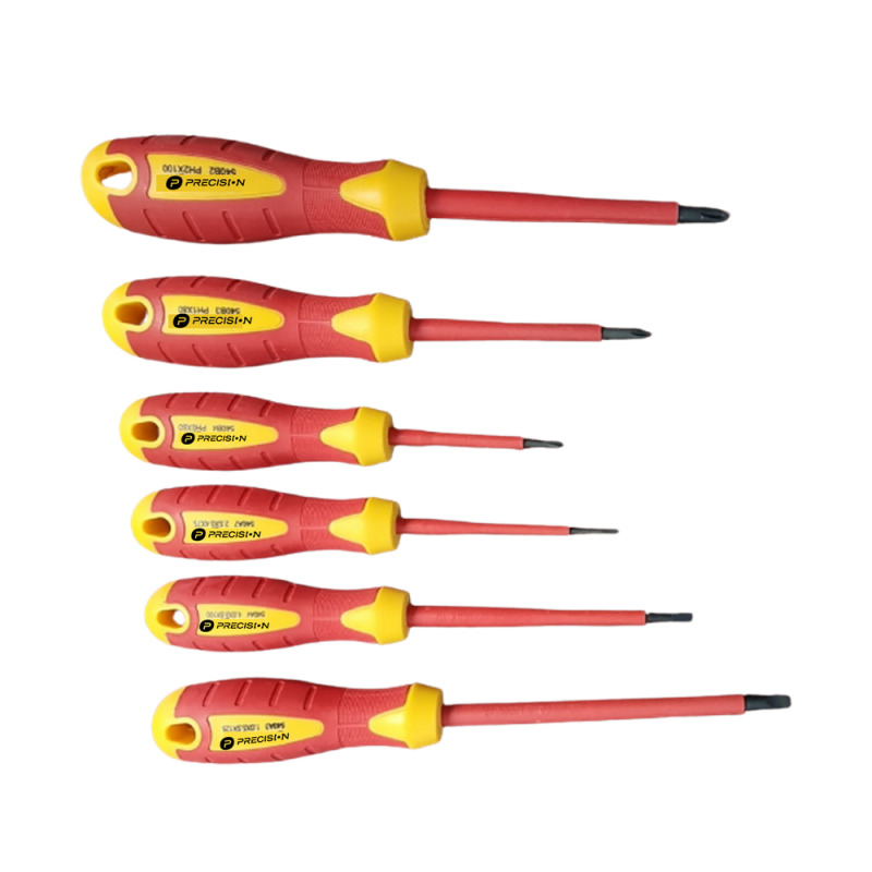 Juego de 6 desarmadores Aislados Bicolor 1000v