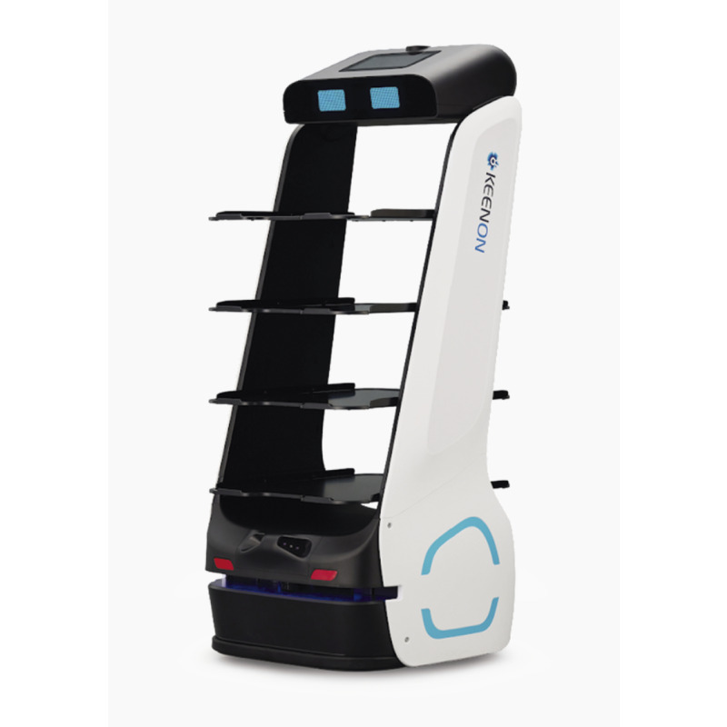 Robot para servicio de mesero o repartidor T5LB  ubicado por etiquetas en techo