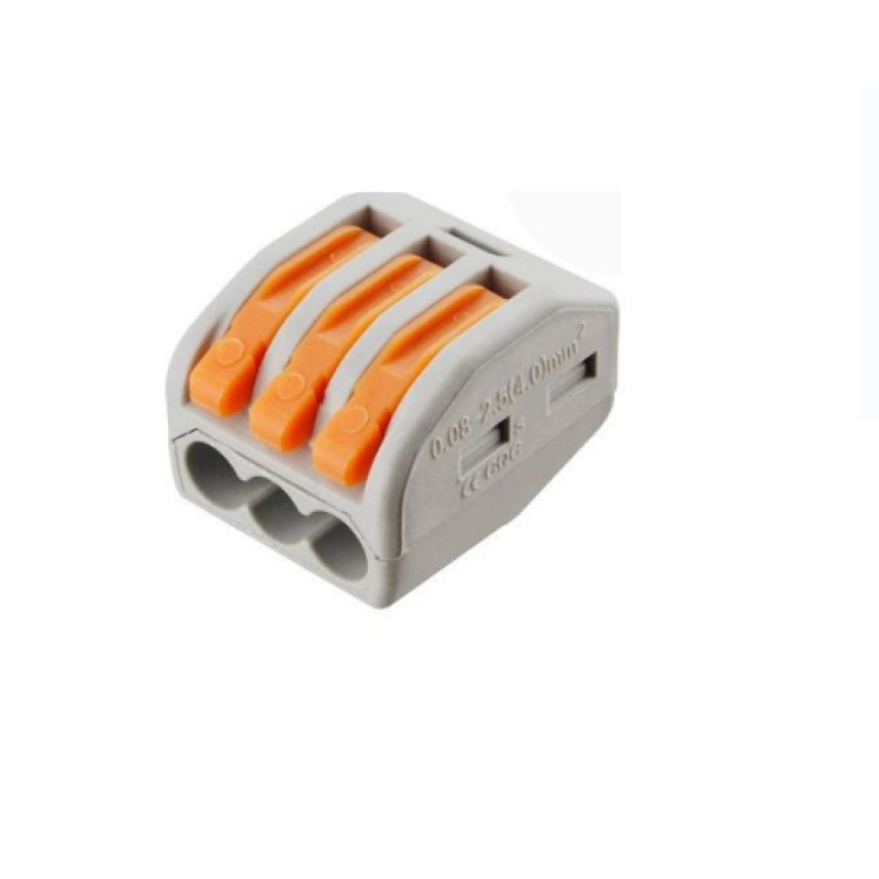 Conector Compacto para 1 Cable de Entrada 2 Cables de Salida / Cables Compatibles 12AWG28AWG