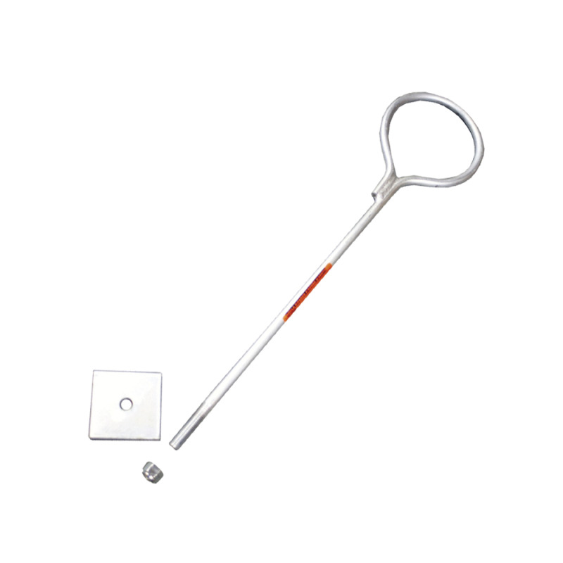 Ancla de Losa o Pared de 6365 cm de 13 cm diámetro de argolla Galvanizado Electrolítico