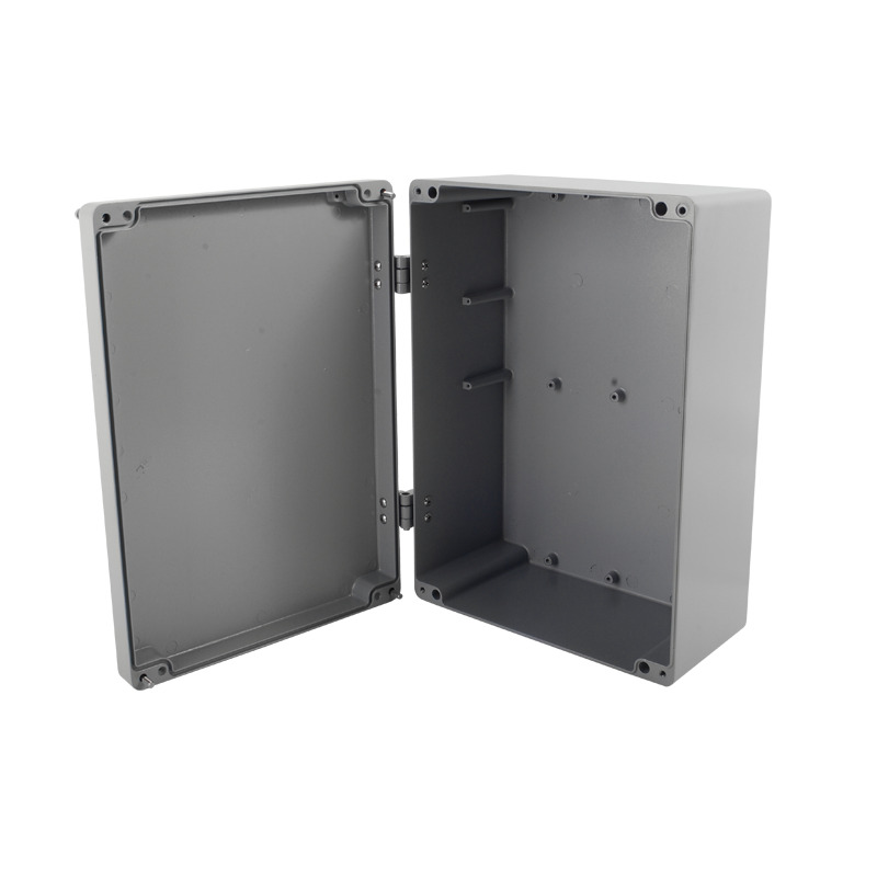 Gabinete de Aluminio para Exterior IP66 de 390 x 280 x 158 mm con Rápida Disipación de Calor Cierre por Tornillos con Bisagra image 5