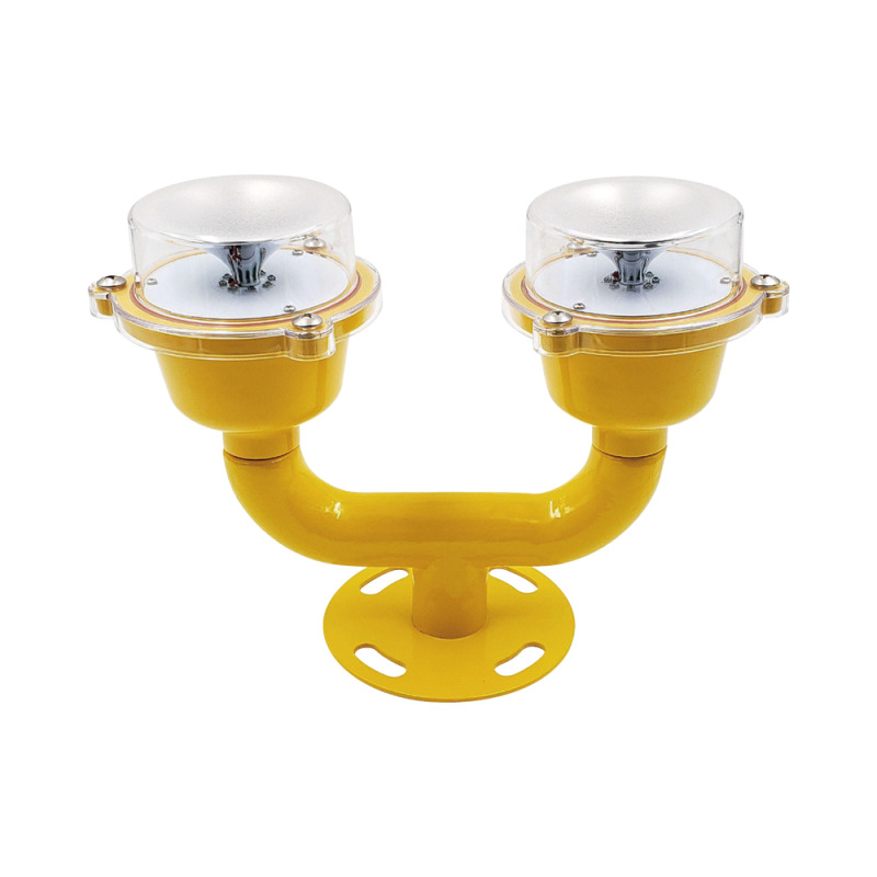 Lámpara de Obstrucción Doble color Rojo / IP65 / Luz fija o parpadeante / Voltaje de Operación 110 AC / 220 AC