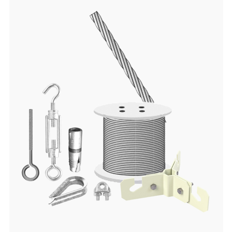 Kit  de Sujeción de Mástil de 3 Metros a Piso de Concreto