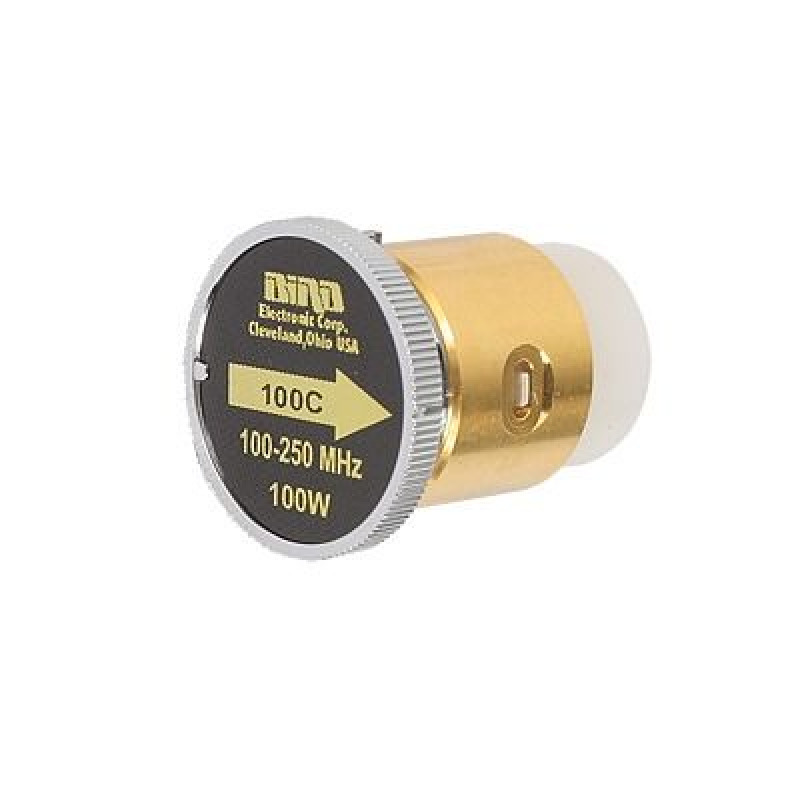 Elemento de 100 Watt en Línea 7/8 para Wattmetro BIRD 43 en Rango de Frecuencia de 100 a 250 MHz