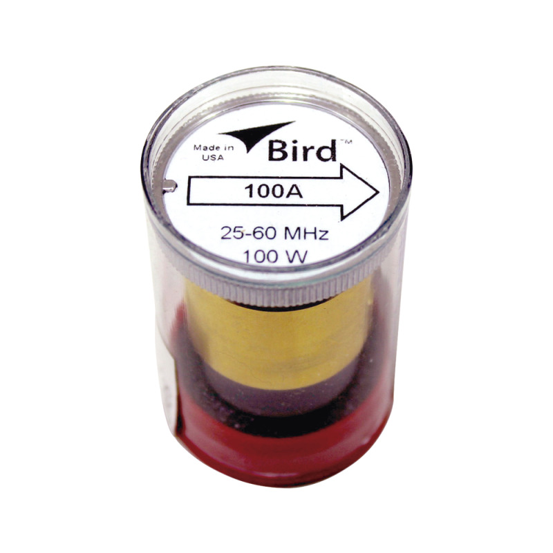 Elemento de 100 Watt en Línea 7/8 para Wattmetro BIRD 43 en Rango de Frecuencia de 25 a 60 MHz