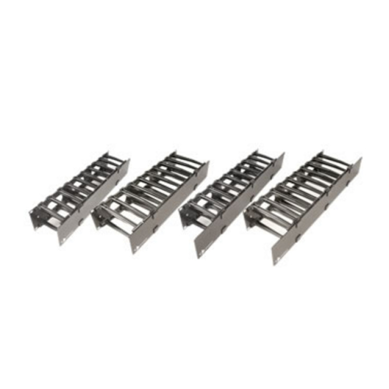 Organizador de Cable Horizontal RouteIT Sencillo Para Rack de 19in 4in de profundidad 1UR