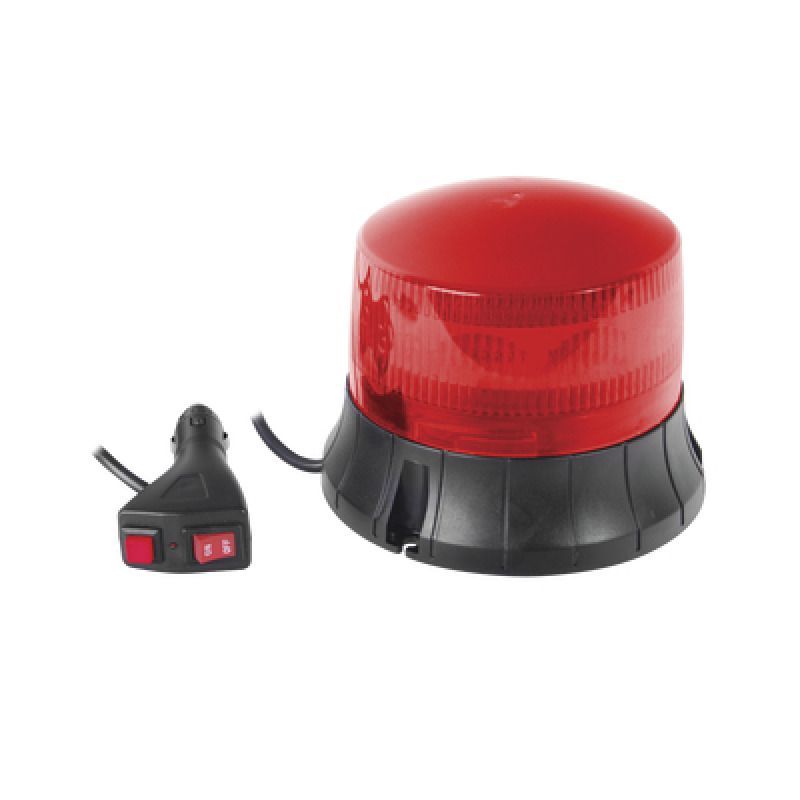 Burbuja LED giratoria color rojo 9 LEDs montaje magnético