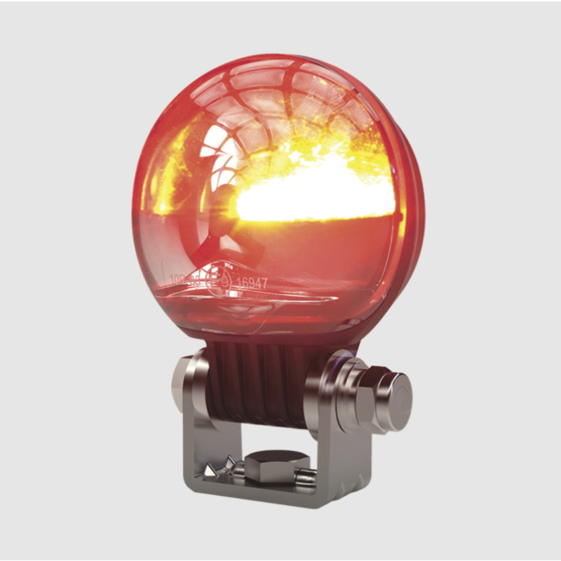 Luz LED límite de arco color rojo para zonas de trabajo en montacargas y vehiculos