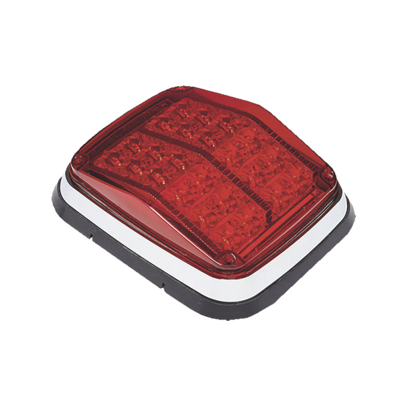 Luz de advertencia de 8 X 6 Color Rojo SAE IP67 Ideal para Ambulancias