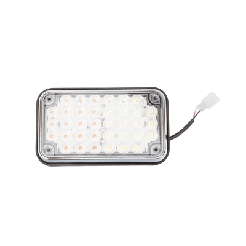 Luz de Advertencia de 6X4 Bicolor Rojo/Claro Ideal para Ambulancias