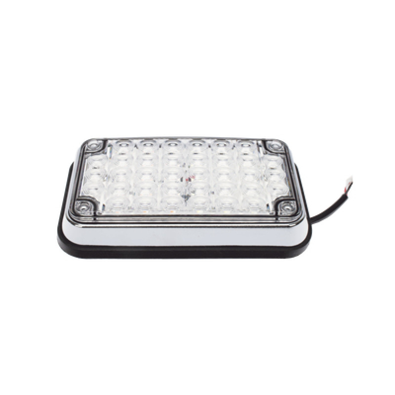 Luz de Advertencia de 6X4 Bicolor Rojo/Claro Ideal para Ambulancias image 3