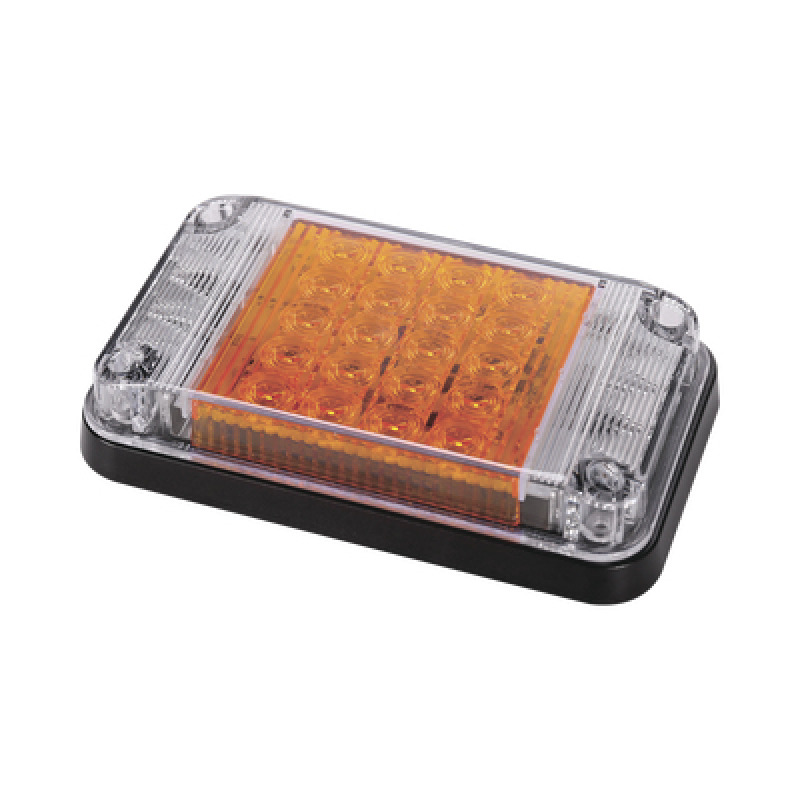 Luz de Advertencia de 7X4 Color Ámbar Con Luces de Trabajo Ideal para Ambulancias