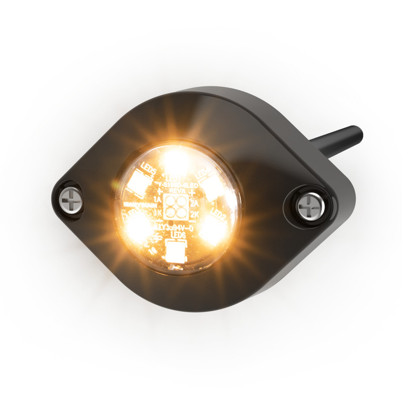 Lámpara Oculta de 6 LED Color Ámbar/Claro Serie ED9015