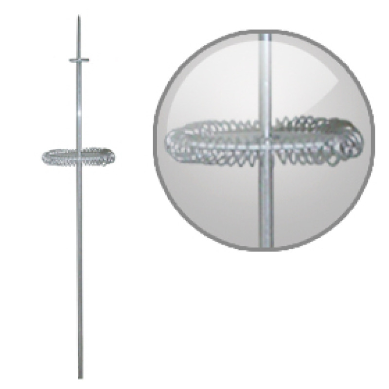 Punta Pararrayo Tipo Dipolo Corona con Ángulo de Protección de 72