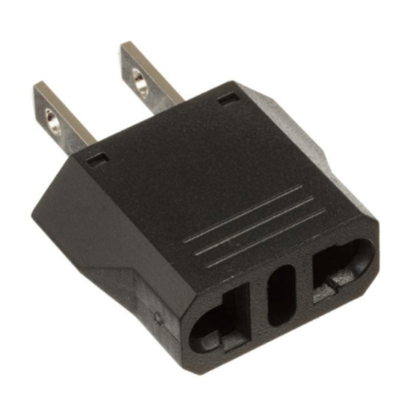 Adaptador de enchufe europea a americano Calidad PREMIUM  6 A  110  250 Vca