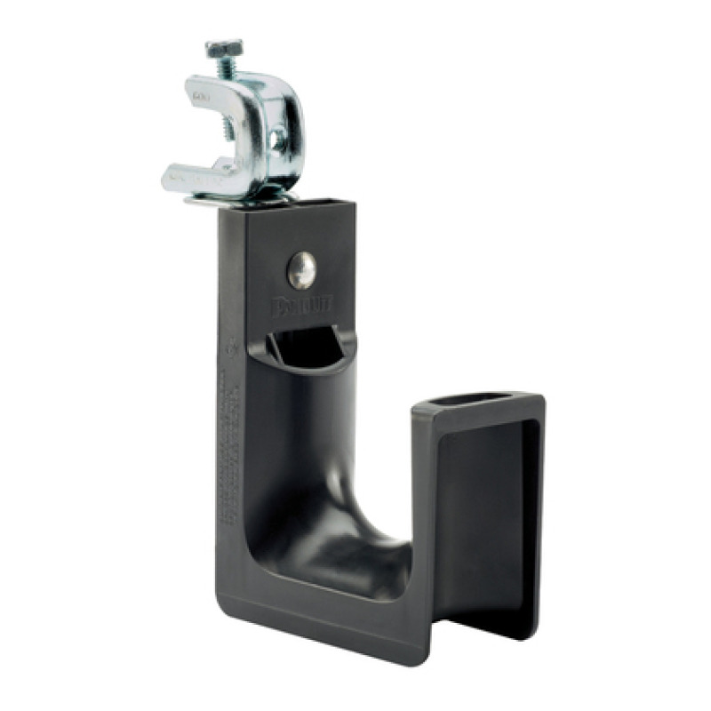 Sujetador STRONGHOLD tipo J JHook Con Abrazadera de Tornillo para Montaje Hasta 46 Cables Cat6 Nylon 66 Color Negro 1 pieza