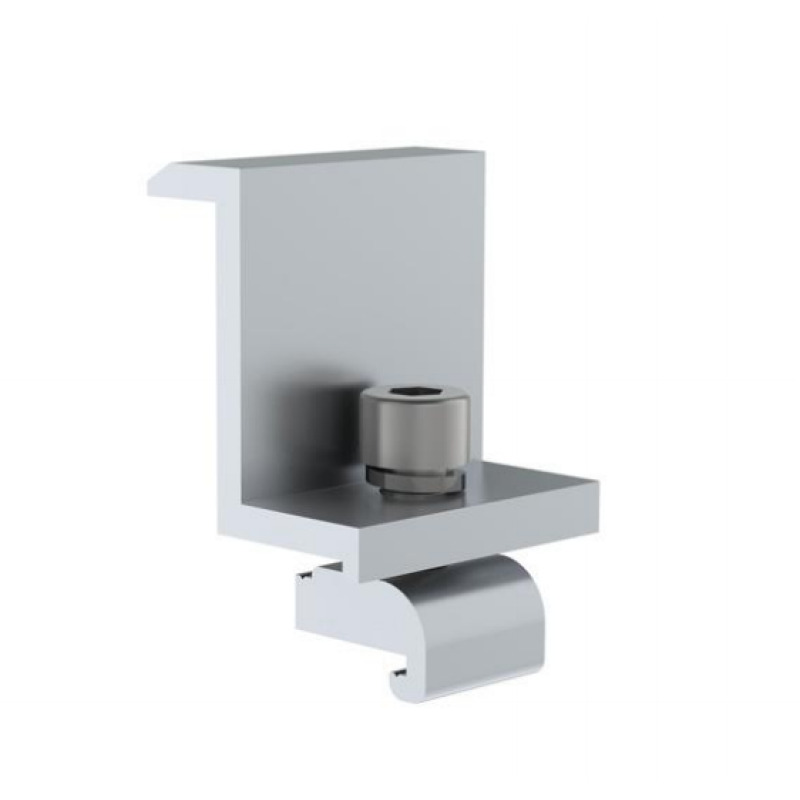 Sujetador final 35 mm para montaje de paneles solares en riel7