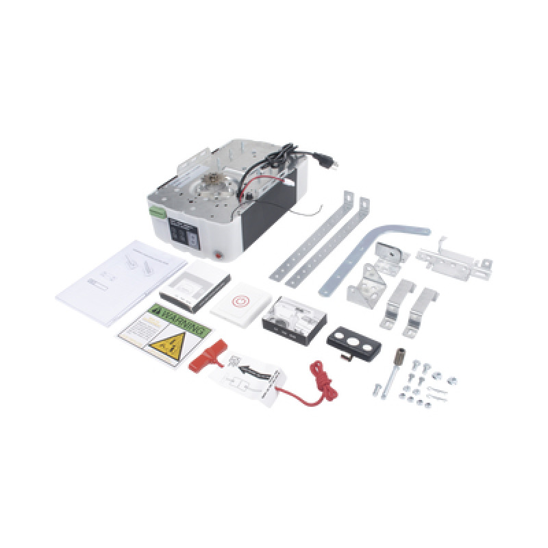 Kit Puertas  Garage / 1/2HP / Fuerte / Silencioso / Riel 3mts en Secciones Tipo T / Apertura mediante App / 2 Controles Inalámbricos Visera / 1 Control Inalámbrico Pared / Respaldo Energia image 3