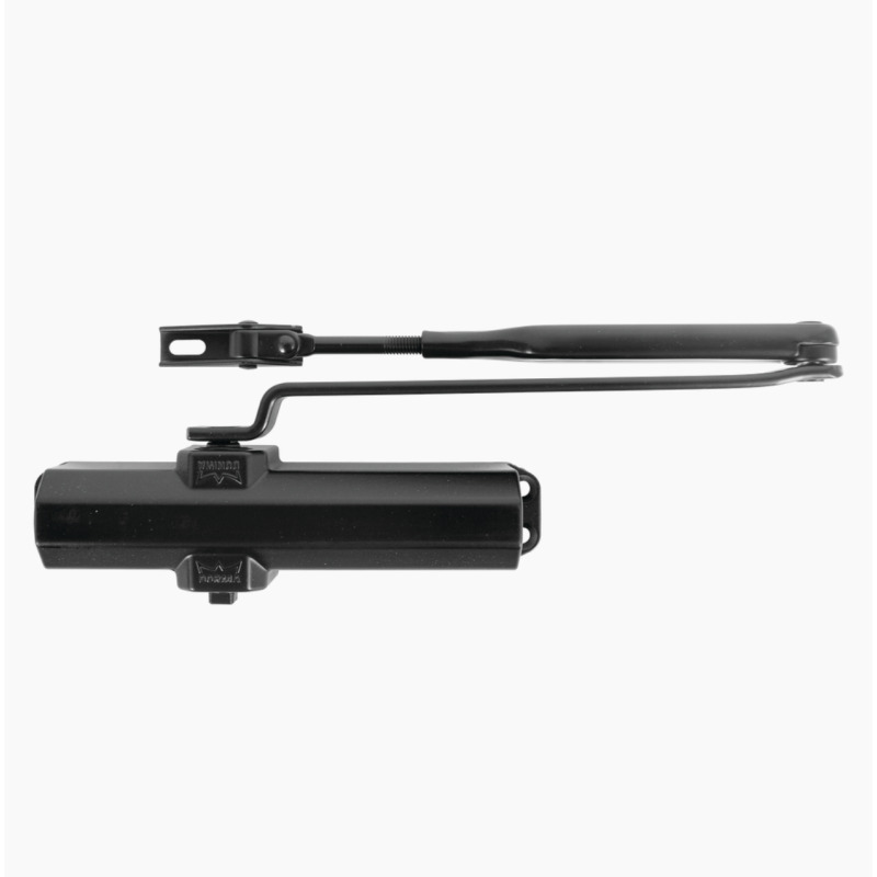 Cierrapuertas Fuerza 4/ Para puertas de hasta 1100 mm de Ancho/ Color Negro /Certificación UL