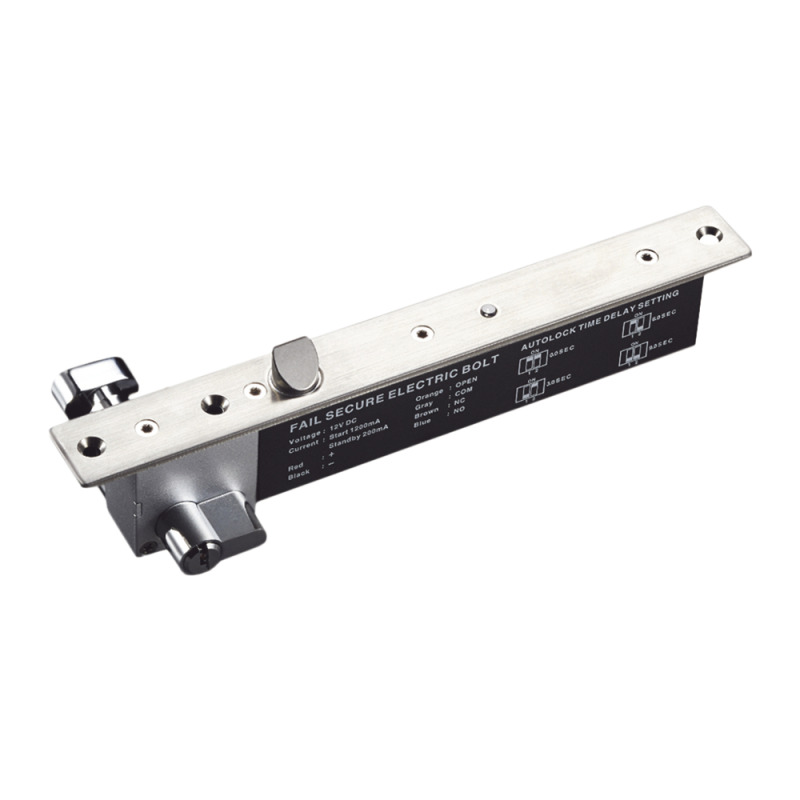 Cerradura Eléctrica de Perno deslizable Cerrada en Caso de Falla Fail Secure Apertura con Llave en Caso de Emergencia