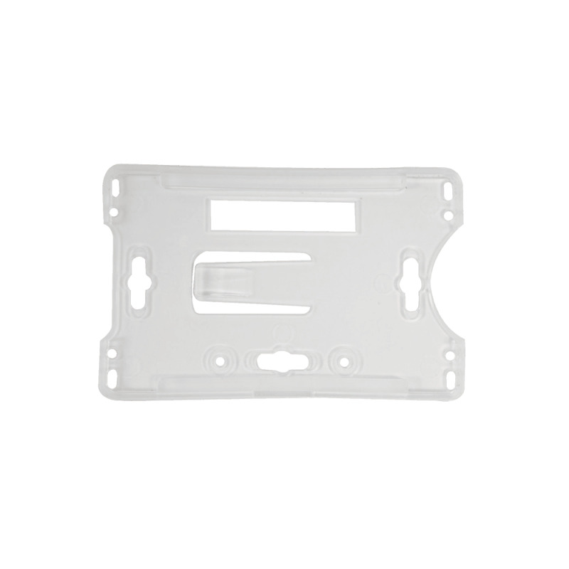 Porta tarjeta de plastico ABS / Transparente / Compatible con tarjetas ACCESSCARDEPC / PROCARDX o Formato CR80