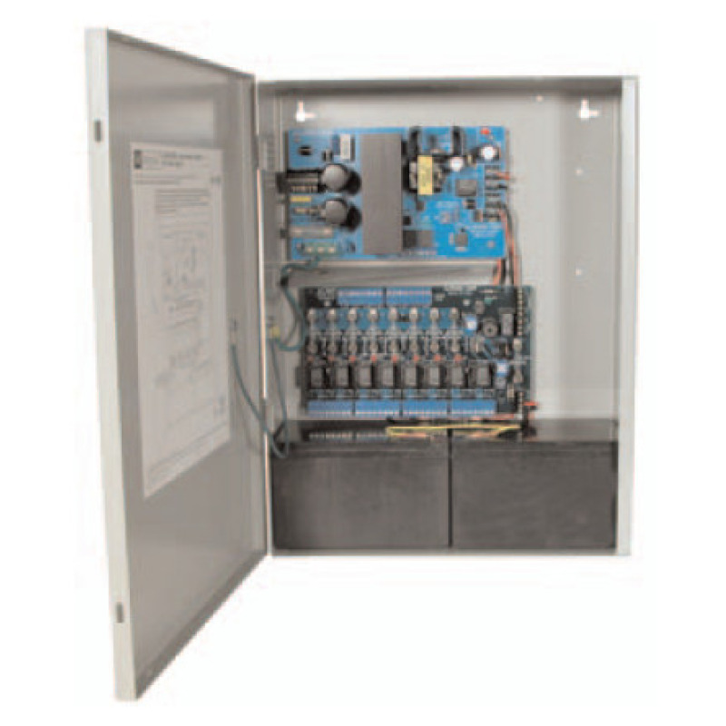 12 o 24 Vcc 4 A / Fuente tipo control / 8 circuitos de control NO / NC / capacidad de respaldo / requiere baterías