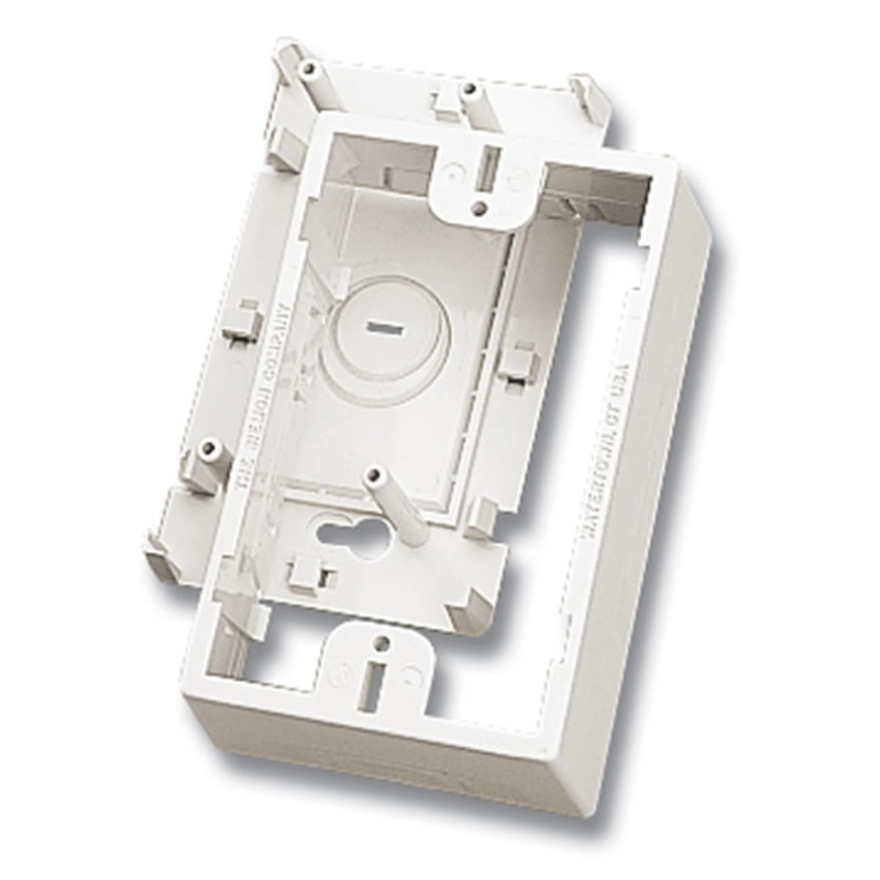 Caja de Montaje Superficial Para Placas de Pared Face Plates Color Blanco