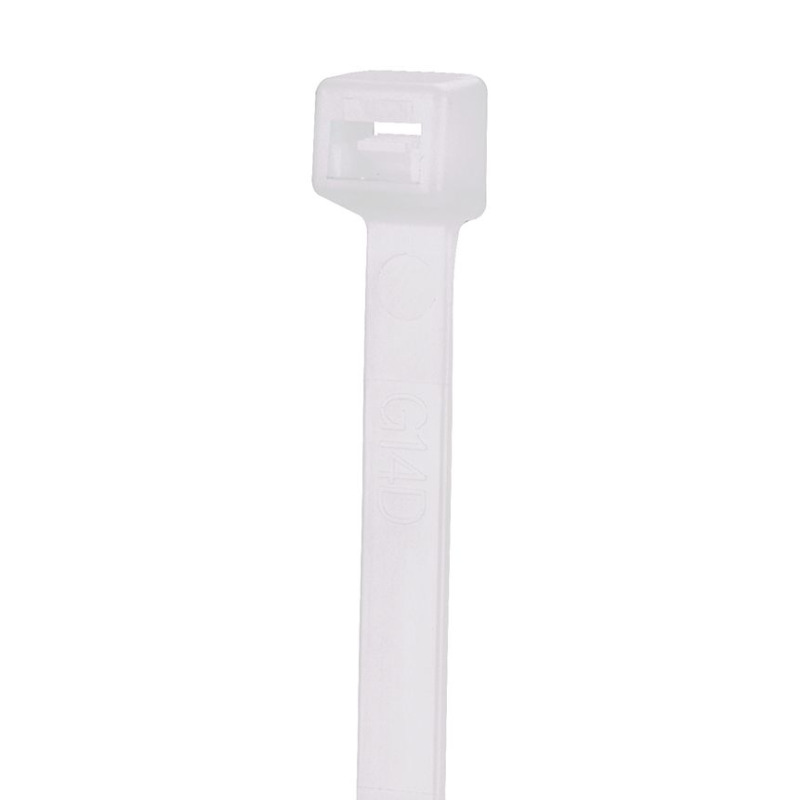 Cincho de Nylon 66 StrongHold 300mm largo x 36mm ancho Color Natural Plenum Paquete de 100pz