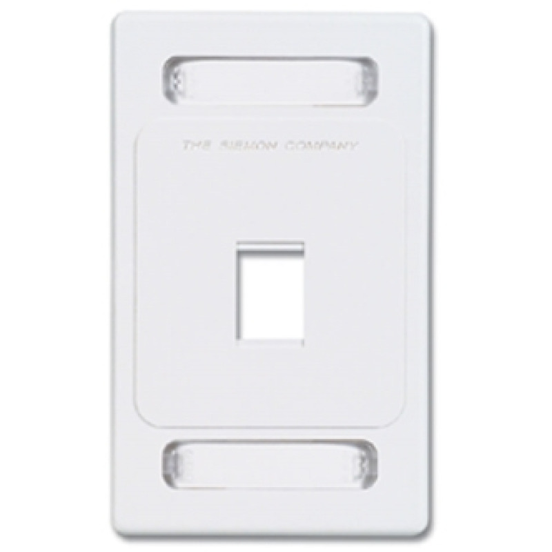 Placa de pared modular MAX de 1 salida color blanco version bulk Sin Empaque Individual
