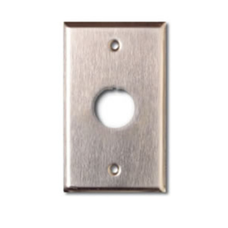 Placa de Pared Reforzada de Acero Inoxidable Para Uso Industrial de 1 Puerto