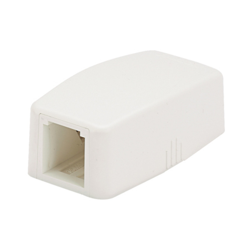 Caja de Montaje en Superficie Para 1 Módulo MiniCom Color Blanco Mate
