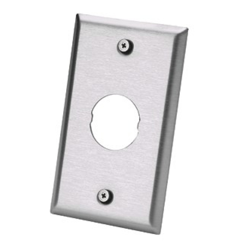 Placa de Pared IndustrialNet Para 1 Conector Industrial de Acero Inoxidable
