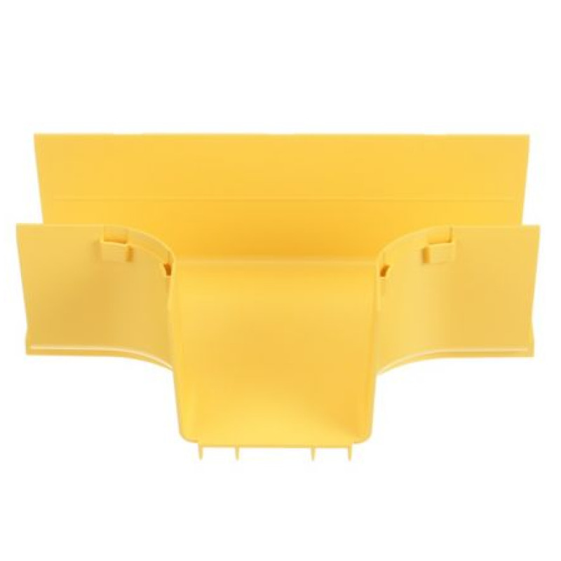 Accesorio en T Horizontal Con Ángulos a 90 Para Canaletas FiberRunner 4X4 Color Amarillo