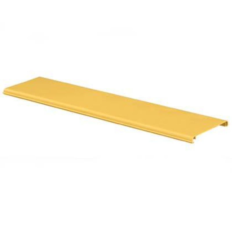 Tapa Con Bisagra a Presión Para Canaleta FiberRunner FR6X4YL2 de PVC Rígido Color Amarillo 2 m de Largo