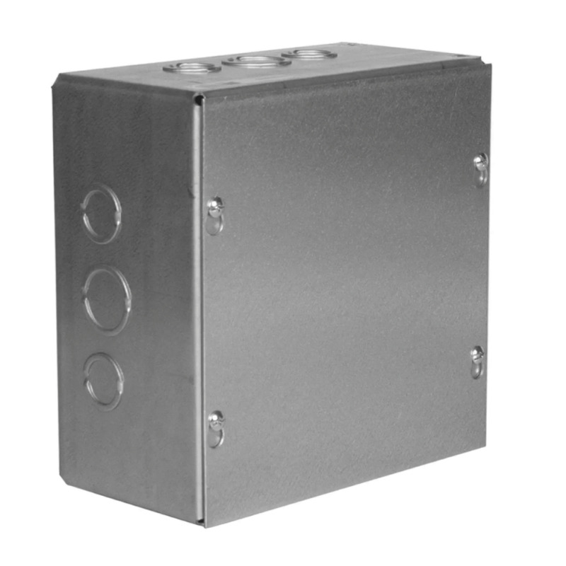 Caja Extra Grande 15x15x 4/ Profundidad 4/Entradas Laterales  Finales 4 Entradas de 1/2 3/4 2 Entradas de 3/4  1 y 2 Entradas de 1 1 1/4/ Incluye tapa / Incluye tapa