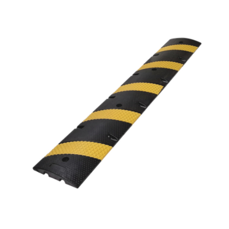 Reductor D / Velocidad / 183cm / 5 lineas amarillas / Hule Reciclado